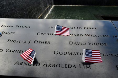 New York City, USA - September 9 2023: The National September 11 Memorial and Museum