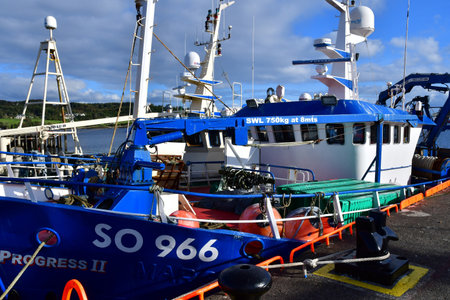 Killybegs, Ireland - September 15 2022: the fishing port