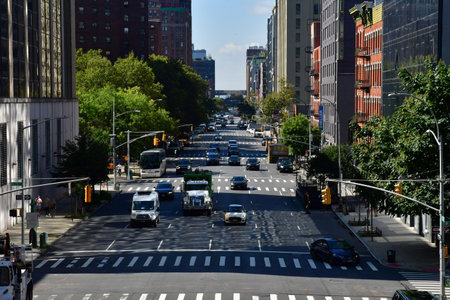 New York City, USA - September 9 2023: view from the High Line