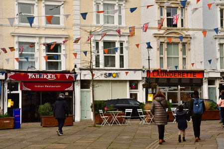 London, England - December 15 2023: the Belsize park district
