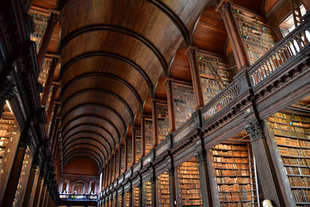 Dublin,Ireland - September 15 2022: the Trinity college Dublin old library