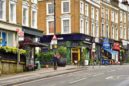 London; England - May 23 2024: the Belsize Park districtのeditorial素材