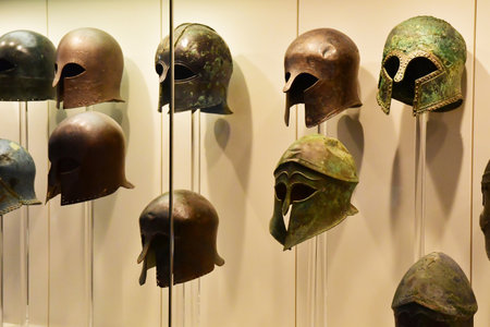 Ancient Olympia; Greece - August 30 2022: museum of the archaeological site