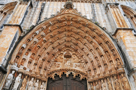 Batalha, Portugal - July 3 2010: the picturesque monasteryのeditorial素材