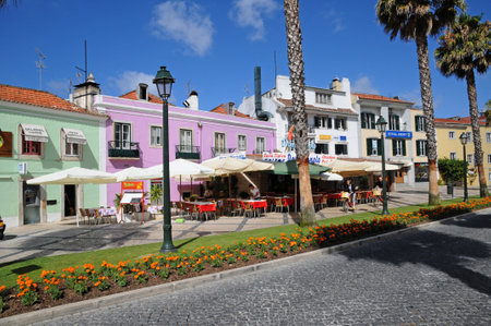 Cascais, Portugal - July 3 2010: the picturesque seaside cityのeditorial素材