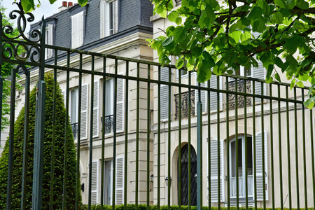 Germain en Laye; France - May 6 2023: the picturesque city centerのeditorial素材