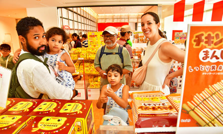 Yokohama, Japan - August 10 2024: the Cupnoodles Museum souvenir shopのeditorial素材