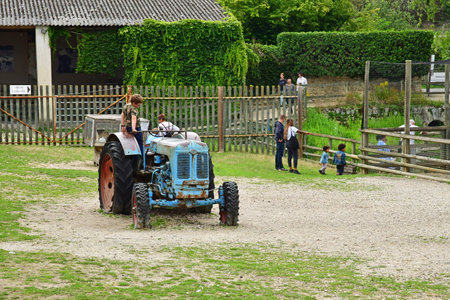 Saint Cyr l Ecole; France - August 4 2023: the educational Gally farmのeditorial素材