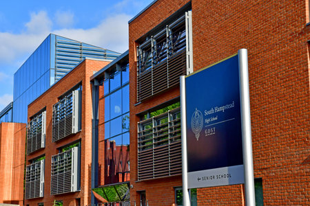 London; England - May 28 2023: The South Hampstead high schoolのeditorial素材