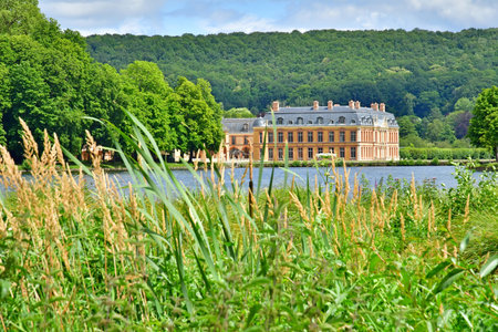 Dampierre; France - July 10 2024: the classical castleのeditorial素材