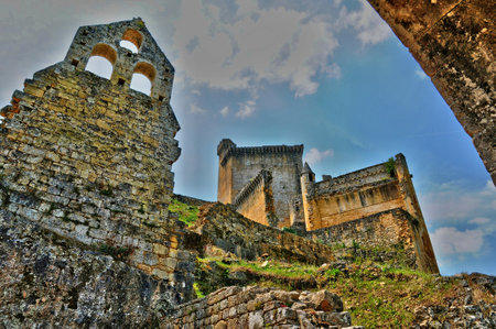 Les Eyzies, France - August 18, 2024: the castle of Commarqueのeditorial素材