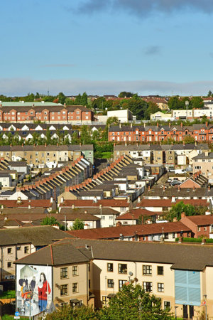 Londonderry; Northern Ireland - September 15 2022: the city centerのeditorial素材