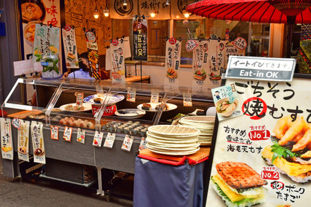 Tokyo; Japan - August 10 2024: Ameya Yokocho, shopping streetのeditorial素材