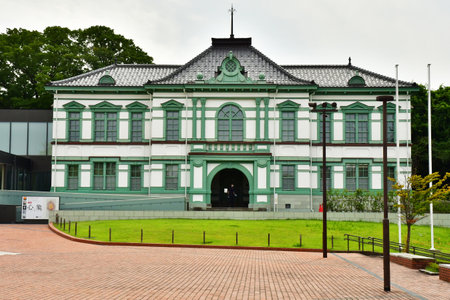 Kanazawa; Japan - August 22 2024: the National Crafts Museum in city centerのeditorial素材