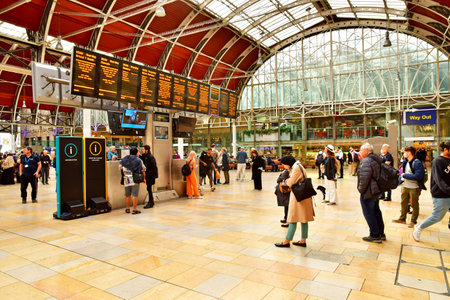 London; England - May 23 2024: the Paddington stationのeditorial素材