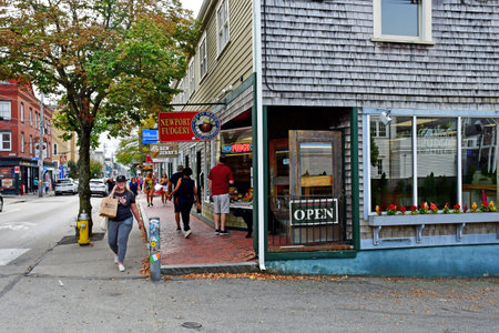 Newport, USA - September 9 2023: the picturesque cityのeditorial素材