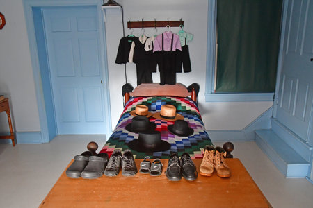 Lancaster, USA - September 2023: the Amish farm and houseのeditorial素材