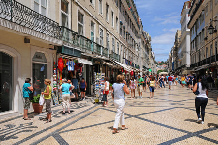Lisbon, Portugal - July 3 2010: the picturesque cityのeditorial素材