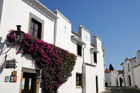 Monsaraz, Portugal - July 3 2010: the picturesque villageのeditorial素材