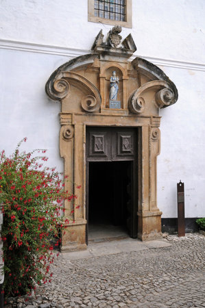 Obidos, Portugal - July 3 2010: the picturesque cityのeditorial素材