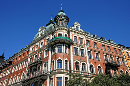 Stockholm, Sweden - June 26 2011: the picturesque cityのeditorial素材