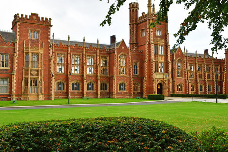 Belfast; Northern Ireland - September 15 2022: the Queen's University of Belfastのeditorial素材