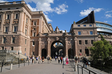 Stockholm, Sweden - June 26 2011: the picturesque cityのeditorial素材