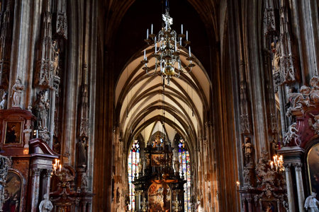 Vienna, Austria - June 24 2023: the Saint Stephen cathedralのeditorial素材