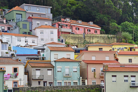 Porto, Portugal - March 26 2022: the picturesque district of Vila Nova de Gaia Afuradaのeditorial素材
