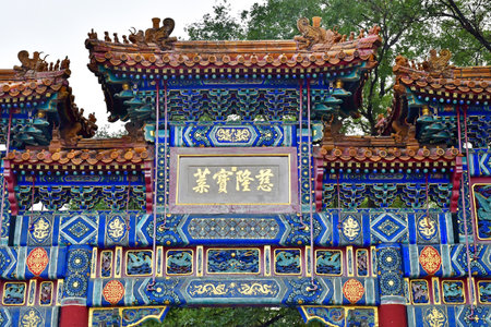 Beijing; China - November 6 2024: the Yonghe Temple, Lama Templeのeditorial素材