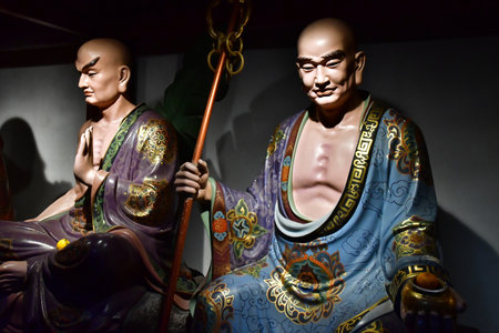 Fengdu County; China - November 6 2024: the Gost Cityのeditorial素材