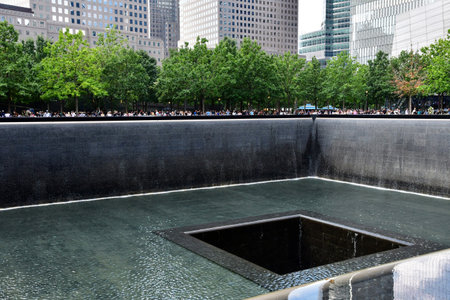 New York City, USA - September 9 2023: The National September 11 Memorial and Museum