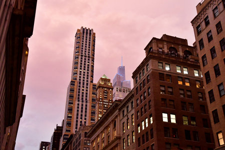 New York, USA - September 9 2023: the 5th avenue district after a storm