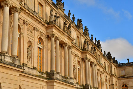 Versailles; France - November 26 2024: the castle of Louis 14のeditorial素材