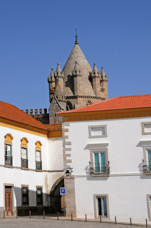 Evora, Portugal - July 3 2010: the picturesque cityのeditorial素材