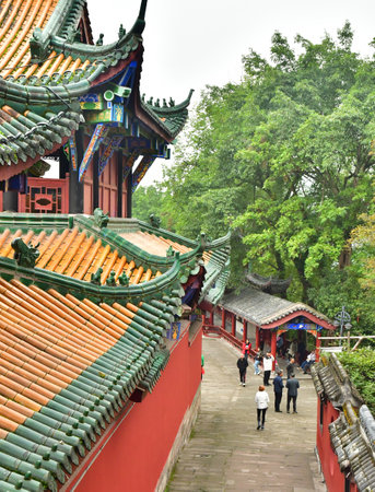 Fengdu County; China - November 6 2024: the Gost Cityのeditorial素材