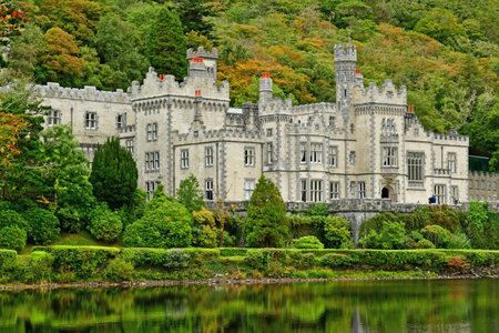 Kylemore, Ireland - September 15 2022: the Kylemore abbeyのeditorial素材