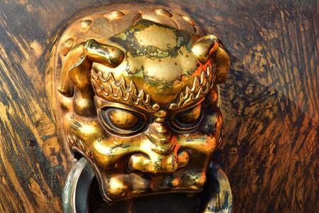 Beijingi; China - November 6 2024: close up of a cistern in the Forbidden City
