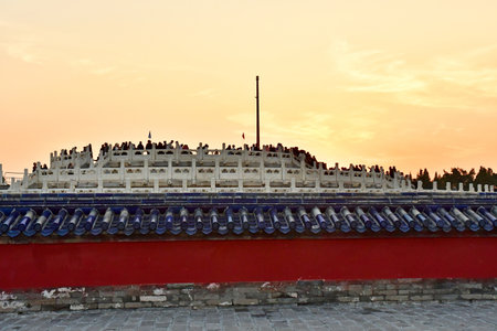 Beijingi; China - November 6 2024: heaven altar in the Temple of Heavenのeditorial素材