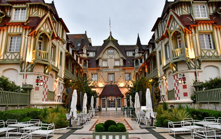 Deauville; France - October 12 2024: the Normandy hotelのeditorial素材
