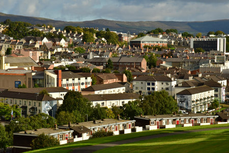 Londonderry; Northern Ireland - September 15 2022: the city centerのeditorial素材