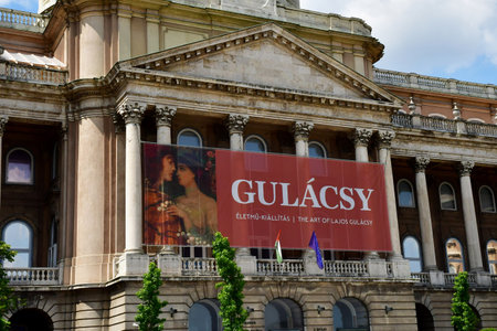 Budapest, Hungary - June 26 2023: the Buda castleのeditorial素材