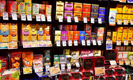 Tokyo; Japan - August 10 2024: delicatessen in the Shibuya districtのeditorial素材