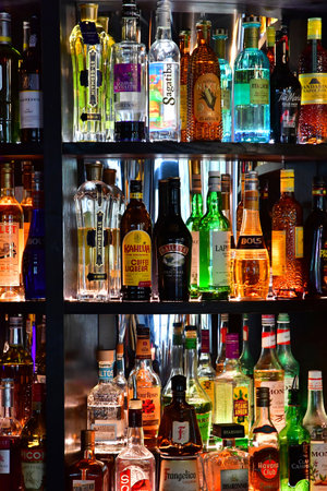 Le Touquet Paris Plage; France - April 20, 2024: the Grand Hotel barのeditorial素材