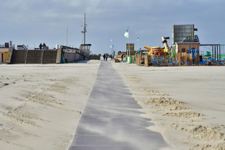Le Touquet Paris Plage; France - April 20 2024: the picturesque seaside cityのeditorial素材