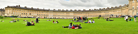 Bath; England - May 30 2024: the Royal Crescentのeditorial素材