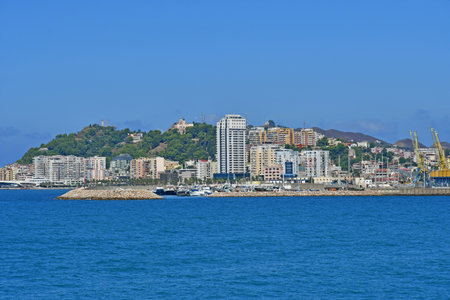 Durres; Albania - August 29 2022: the harborのeditorial素材