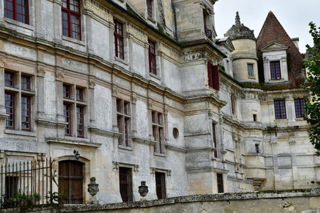 Ambleville; France - September 19 2023: the renaissance castleのeditorial素材