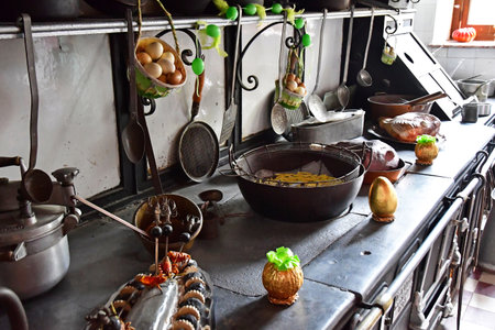 Choisel; France - April 10 2023: the classical castle of Breteuilのeditorial素材