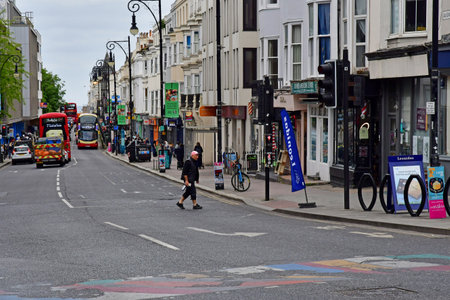 Brighton, England - June 04 2023: the city centerのeditorial素材